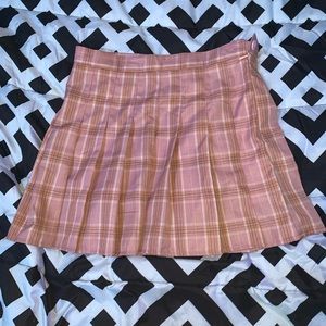 Plaid Skirt High Waist
